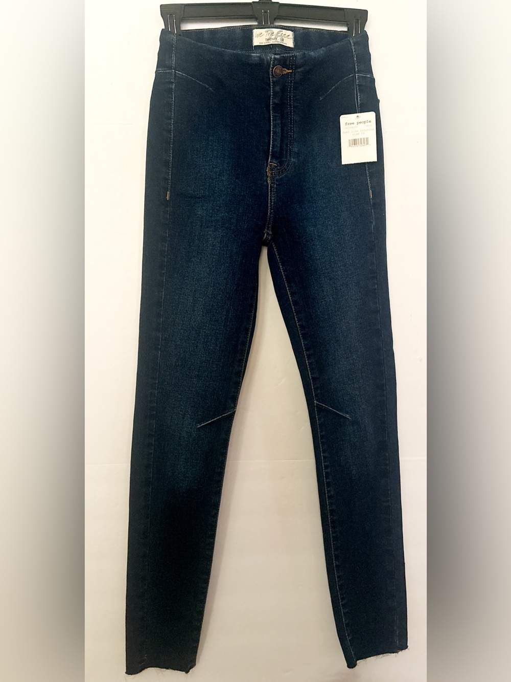 Free People Women’s Jeans Raw Ankle Skinny Stretch Tag Sz26 Measure  WAIST 24”